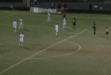 Lance do jogo entre Comercial x Botafogo. Imagem: Reprodução