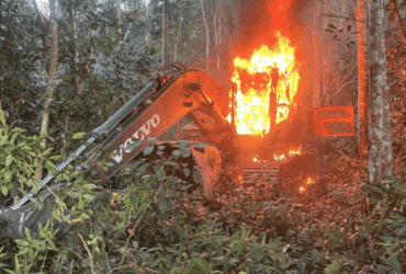 Polícia destrói máquinas em operação contra garimpo ilegal