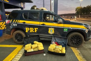 Foragida é presa com 29 kg de Skunk em ônibus na BR-364