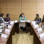Brasília (DF), 07/08/2025 - A ministra das Mulheres, Márcia Lopes, toma café da manhã com jornalistas e apresenta o novo painel do Ligue 180. Foto: Marcelo Camargo/Agência Brasil