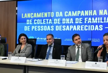 Brasília (DF) 05/08/2025 - Cerimônia de lançamento campanha nacional de coleta de DNA de familiares de pessoas desaparecidas. Foto: Isaac Amorim/MJSP