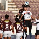Araraquara (SP), 09/08/2025 - Lance de jogo entre Ferroviária e São Paulo pelo Campeonato Brasileiro Feminino de Futebol. Foto: Rebeca Reis/CBF