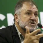 O vice-presidente do Conselho Nacional dos Direitos Humanos (CNDH), Darci Frigo durante entrevista coletiva sobre a violência no contexto das eleições 2018.