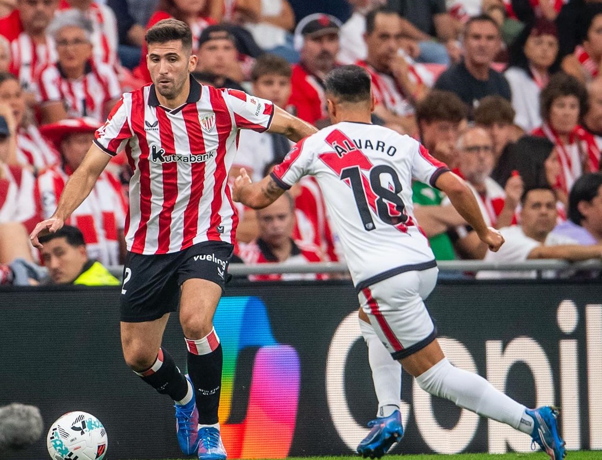 Lance de Athletic Bilbao x Rayo Vallecano. Imagem: Divulgação Athletic