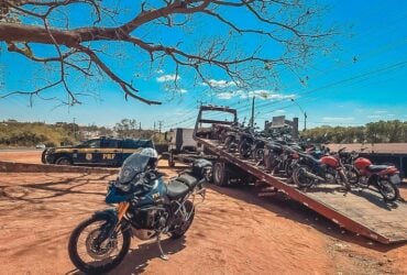 Operação Cavalo de Aço da PRF apreende 108 motos em Rondonópolis MT