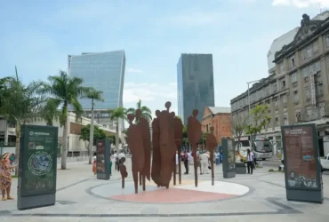 Rio de Janeiro (RJ), 23/11/2023 – Cais do Valongo, na zona portuária do Rio de Janeiro, recebe obras de valorização do espaço. Foto: Tomaz Silva/Agência Brasil
