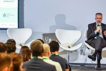 São Paulo (SP) 31/03/2025 - Presidente da COP 30, embaixador André Corrêa do Lago, defende necessidade de se pensar em novas formas de financiamento climático. Foto: Marcelo Pereira/Fotoka/Divulgação