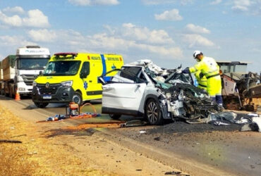 Colisão na BR-163 em Nova Mutum deixa um morto e um ferido