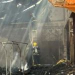 Bombeiros controlam incêndio em supermercado de Nova Monte Verde