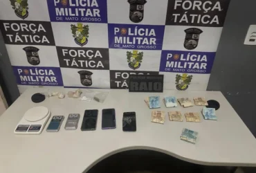 Casal é preso em flagrante com drogas e R$ 11,3 mil em Rondonópolis