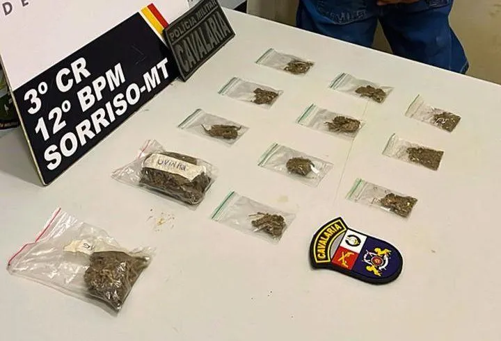 Cavalaria da PM prende foragido e suspeitos de tráfico em Sorriso