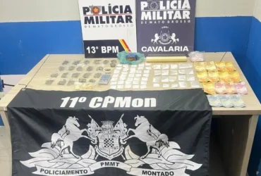 Cavalaria da PM prende trio e descobre grande quantidade de drogas em Mato Grosso