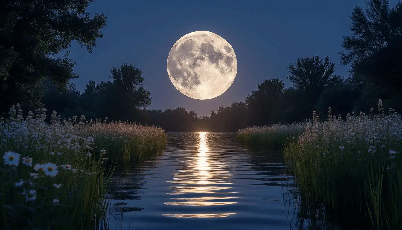 Fase da Lua em 15 de agosto de 2025 - Lua Cheia em Gêmeos