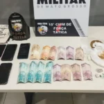Força Tática prende dupla por tráfico em Várzea Grande com drogas escondidas em salão