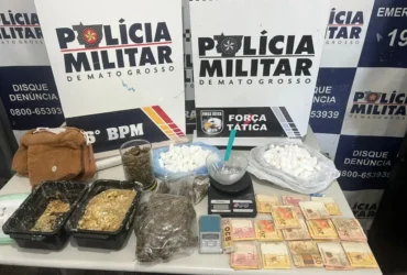 Força Tática prende jovem em flagrante por tráfico de drogas em Cáceres