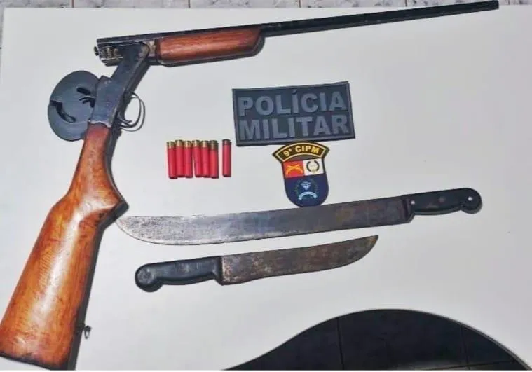 Homem é preso por porte ilegal de arma após ameaças em Santo Afonso