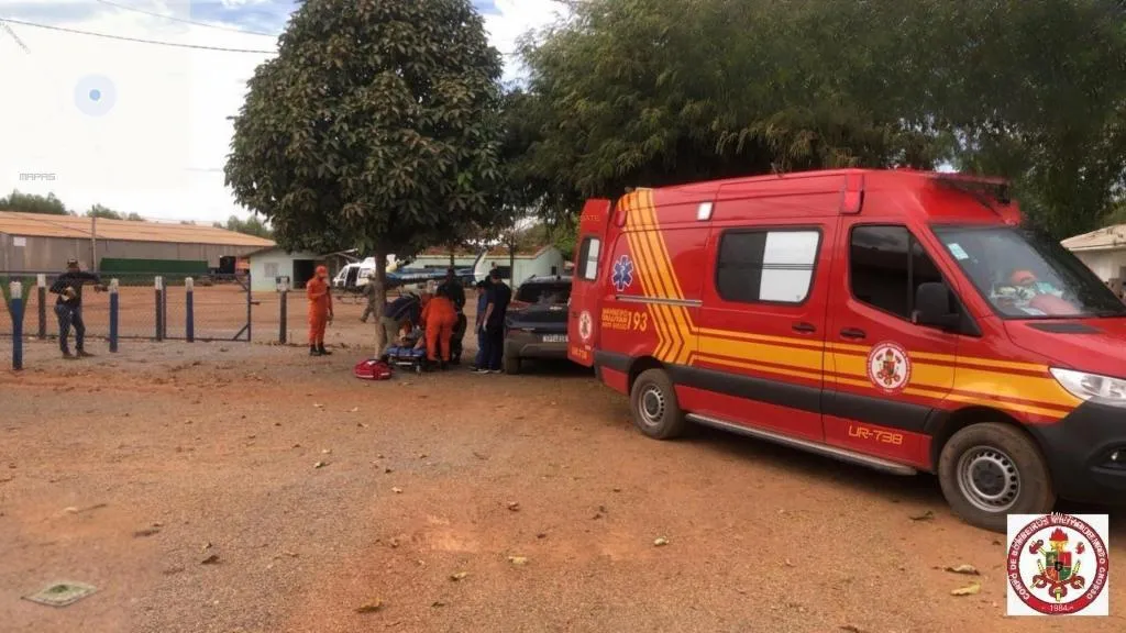 Resgate aéreo salva homem após acidente em zona rural de Mato Grosso