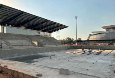 Modernização da piscina olímpica em Mato Grosso avança 60%