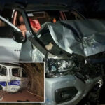 Caminhonete oficial foi atingida na traseira por veículo conduzido por empresário; vítimas foram encaminhadas ao hospital e passam bem