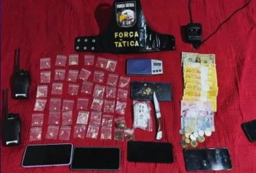 Polícia prende suspeitos por tráfico em Barra do Garças com 47 porções de drogas