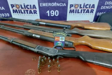 Polícia prende homem por ameaça a familiares e apreende armas em Santa Terezinha