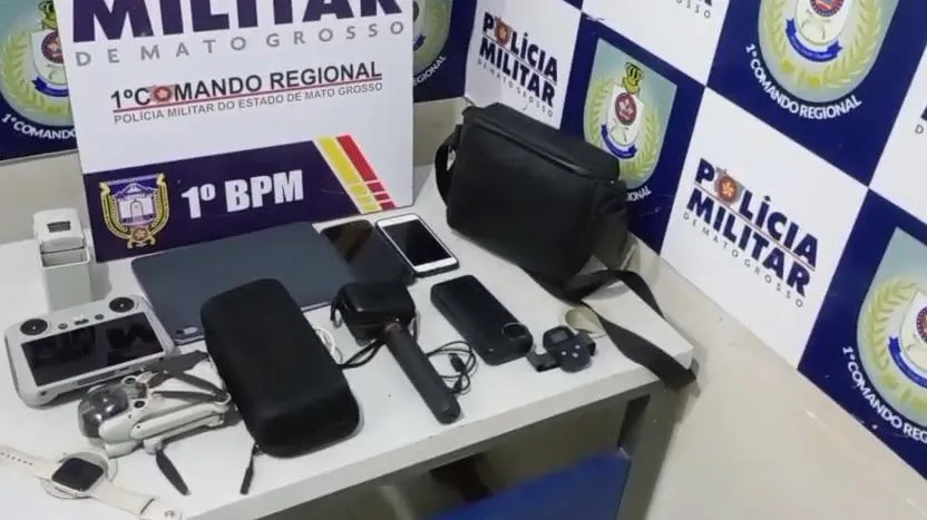 Invasão é flagrada por câmeras e termina com lesão corporal em Cuiabá