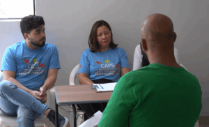 Pessoas em situação de vulnerabilidade social são atendidas durante o Mutirão da Cidadania em Sinop