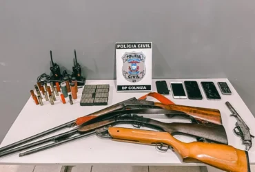 Polícia Civil prende suspeitos e apreende armas em Cotriguaçu