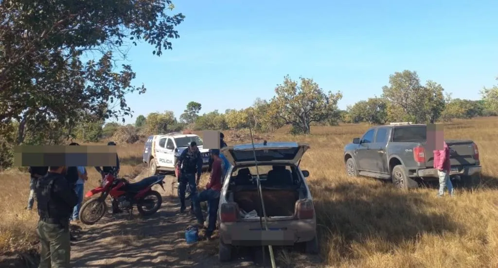 Polícia Militar detém seis suspeitos de invasão em propriedade rural