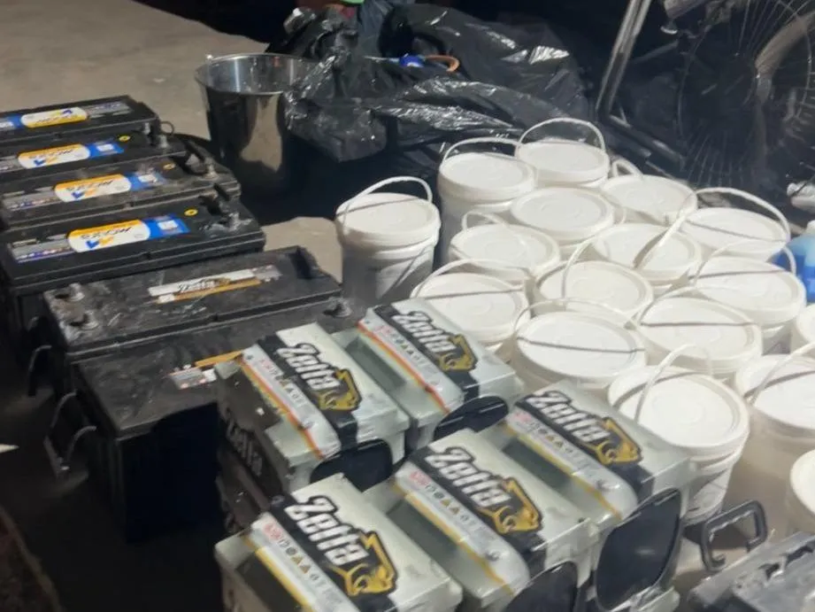 Polícia Militar recupera produtos químicos e baterias furtadas em Cuiabá