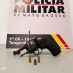 Polícia prende homem com revólver e munições em Tangará da Serra