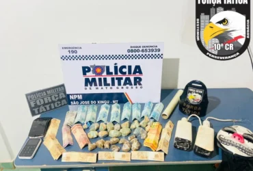 Polícia Militar prende suspeito de tráfico e recupera câmeras furtadas em São José do Xingu