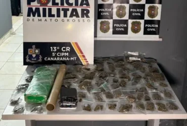 Polícia prende faccionado com porções de maconha em Canarana
