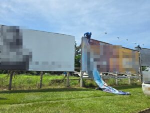 Prefeitura de Sinop intensifica campanha Cidade Limpa e orienta empresários sobre retirada de outdoors
