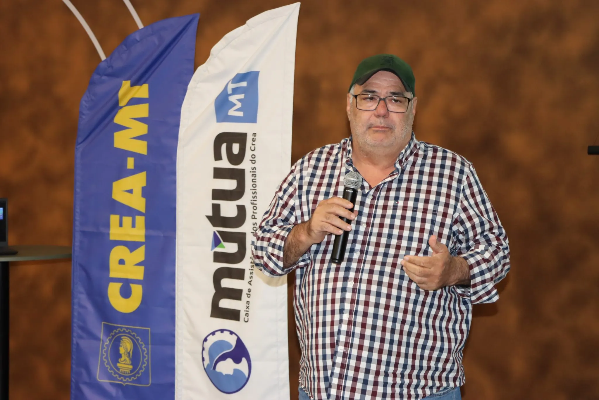 Presidente do Crea-MT, eng. civil Juares Samaniego no CEP – Lucas do Rio Verde | Foto- Igor Bastos