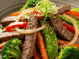 Receita de Tiras de Filé Mignon com Legumes