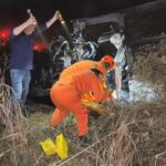 Acidente deixou vítima com suspeita de trauma abdominal e torácico; uso do cinto de segurança evitou tragédia maior