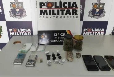 Três suspeitos são presos por tráfico de drogas em Canarana