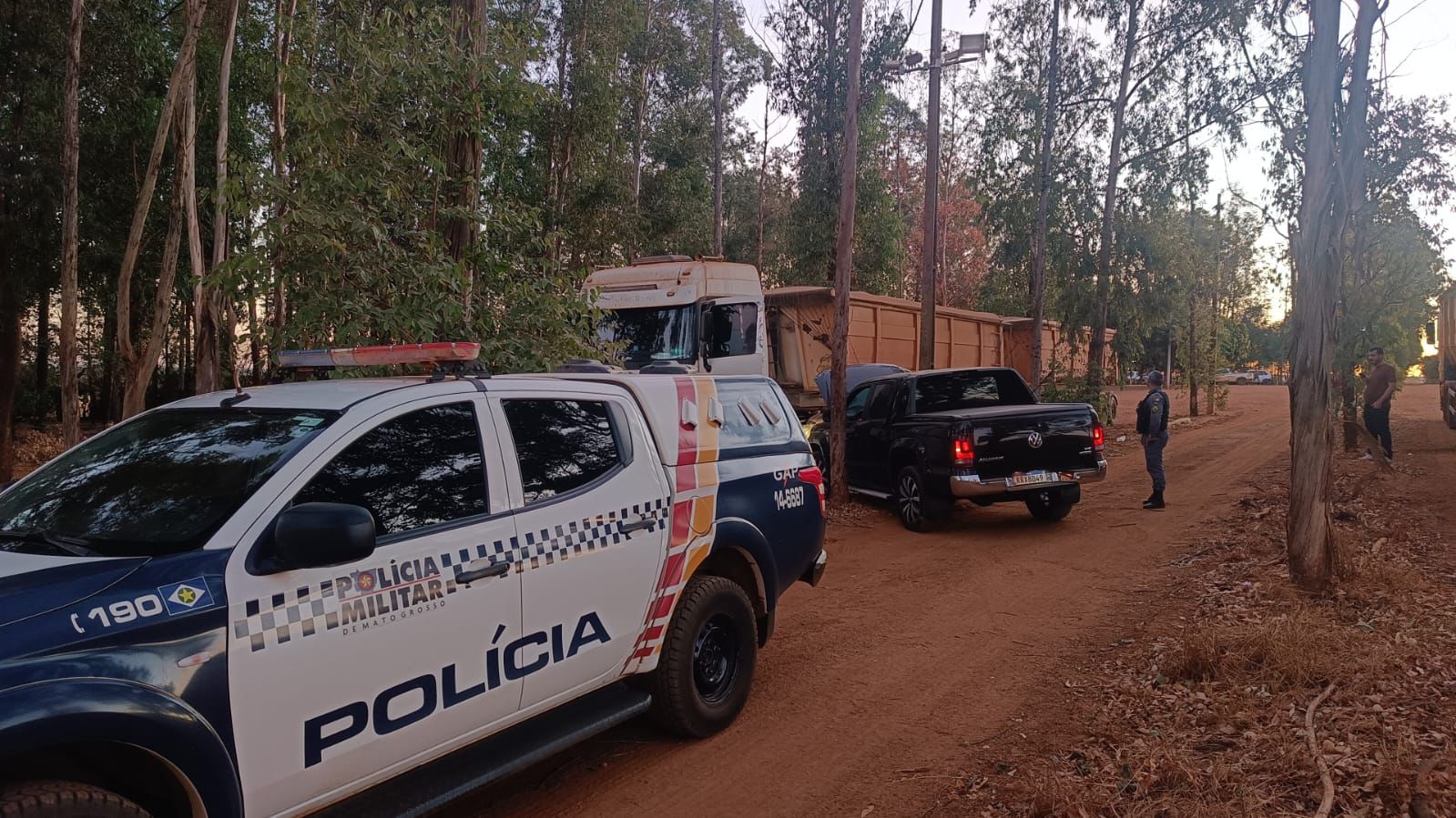 Veículo havia desaparecido no início de agosto em Sinop e foi encontrado sem a carga de soja, abandonado a cerca de 100 km de São José do Rio Claro