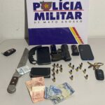 Tentativa de homicídio termina com prisão de dois homens armados em Diamantino