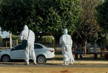 Equipes do Estado e do município coletam materiais em praças e espaços públicos