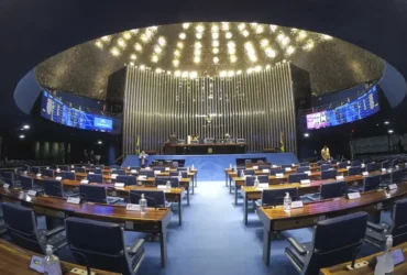 Plenário do Senado Federal durante sessão deliberativa ordinária semipresencial.. Na ordem do dia, o PL 940/2022, que aumenta os limites para o desconto e concede incentivo extra para doações a ações