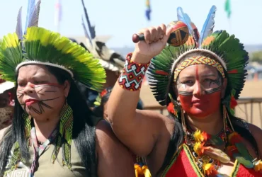 Brasília (DF), 07/08/2025 - Passeata da 4ª Marcha das Mulheres Indígenas. Foto: Antonio Cruz/Agência Brasil