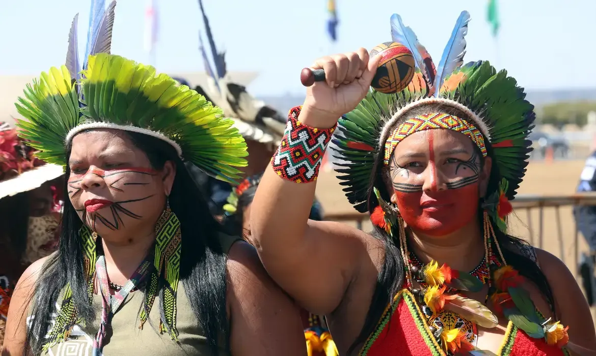 Brasília (DF), 07/08/2025 - Passeata da 4ª Marcha das Mulheres Indígenas. Foto: Antonio Cruz/Agência Brasil