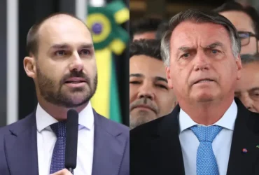 Mensagens de Eduardo Bolsonaro revelam tensão familiar com o pai