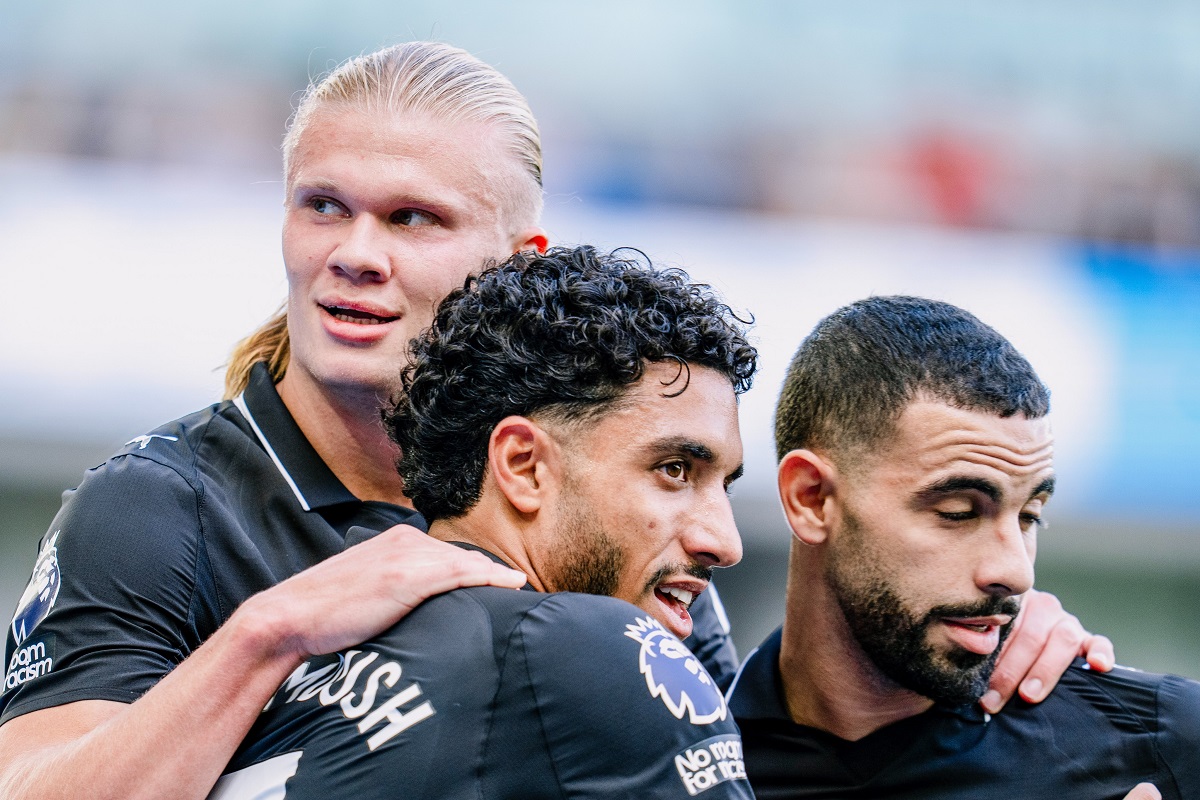 Brighton x Manchester City. Imagem: X/Manchester City