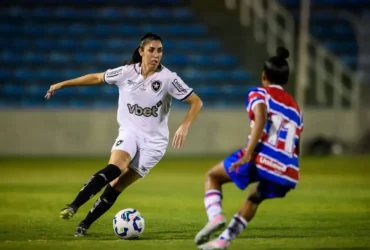 Brasília (DF), 06/08/2025 - Lance de jogo entre Botafogo e Fortaleza pelo Campeonato Brasileiro de Futebol feminino. Foto: Davi Rocha/Divulgação