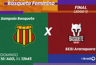 Brasília (DF), 25/07/2025 - TV Brasil exibe, ao vivo, neste domingo (10), às 13h45, o embate entre Sampaio Basquete e Sesi Araraquara pela Liga de Basquete Feminino (LBF). TV Brasil