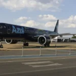 Apresentação do jato Embraer 195-E2, a maior e mais moderna aeronave comercial já produzida no Brasil, adquirida pela Azul Linhas Aéreas