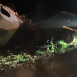 Raciuildes dos Santos, morador de Goiânia, perdeu o controle do veículo que saiu da pista e tombou às margens da rodovia; morte foi confirmada no local.